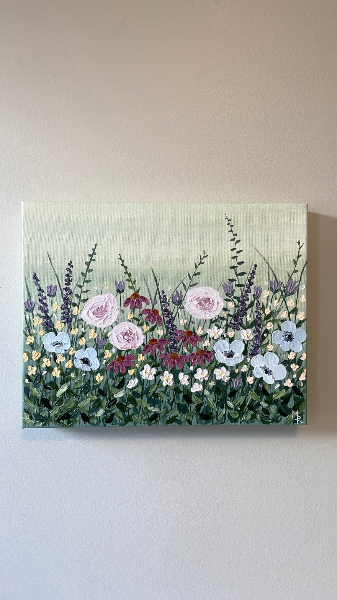 "Spring Blooms" acrylic painting