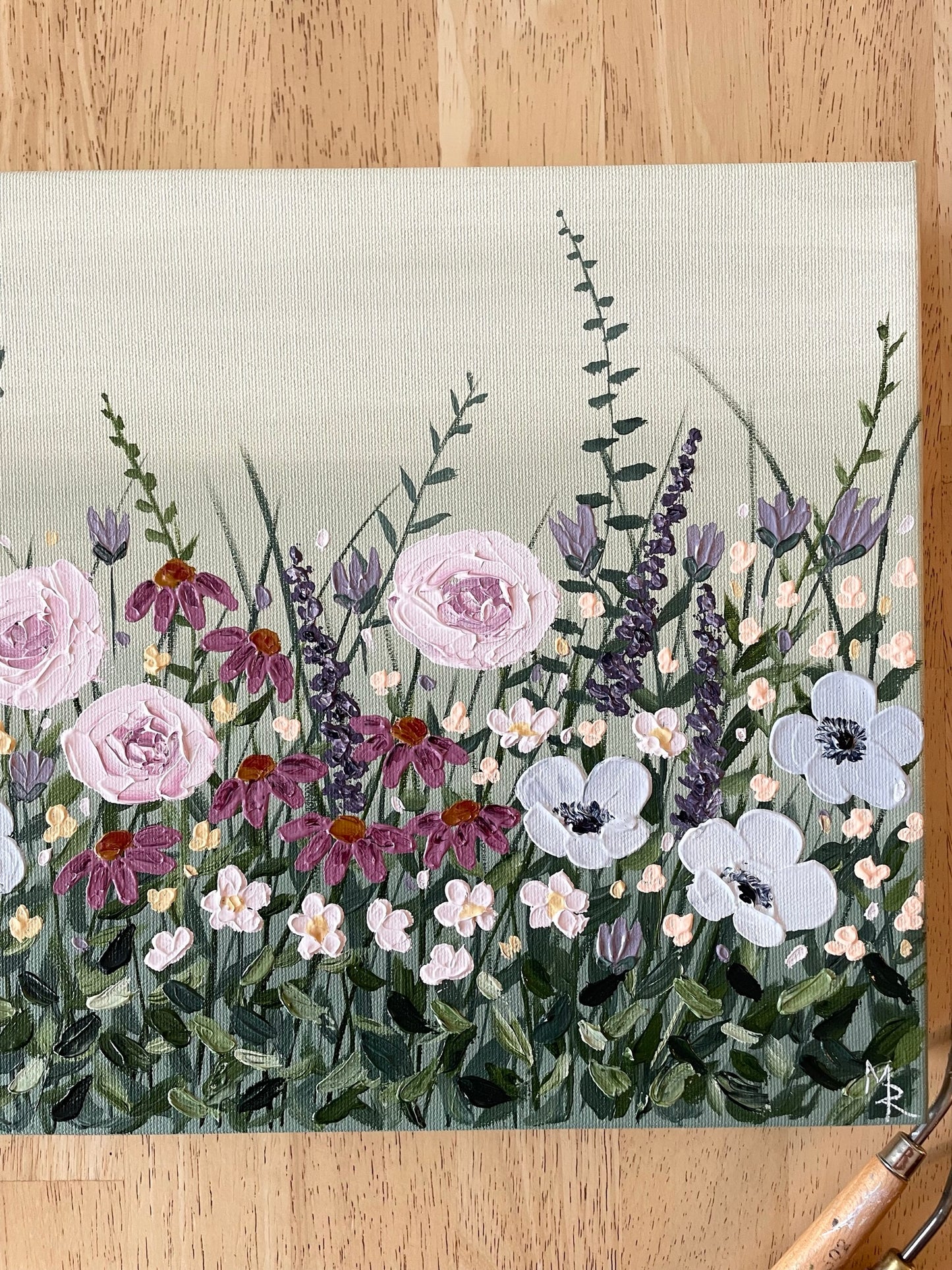 "Spring Blooms" acrylic painting