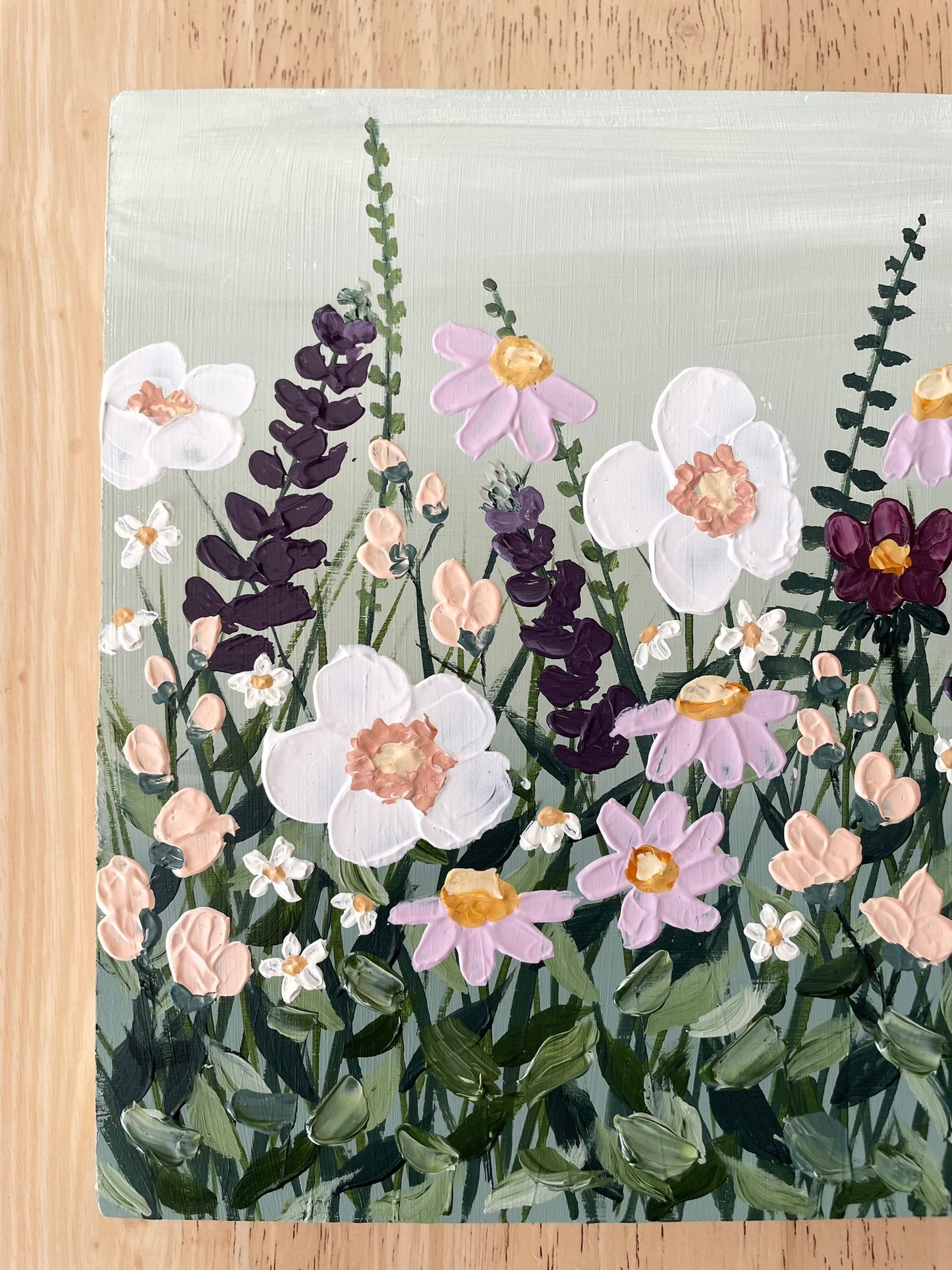 "Wild Blooms" acrylic painting