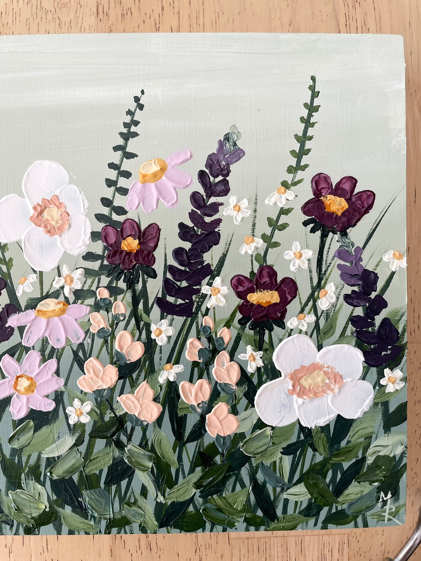 "Wild Blooms" acrylic painting