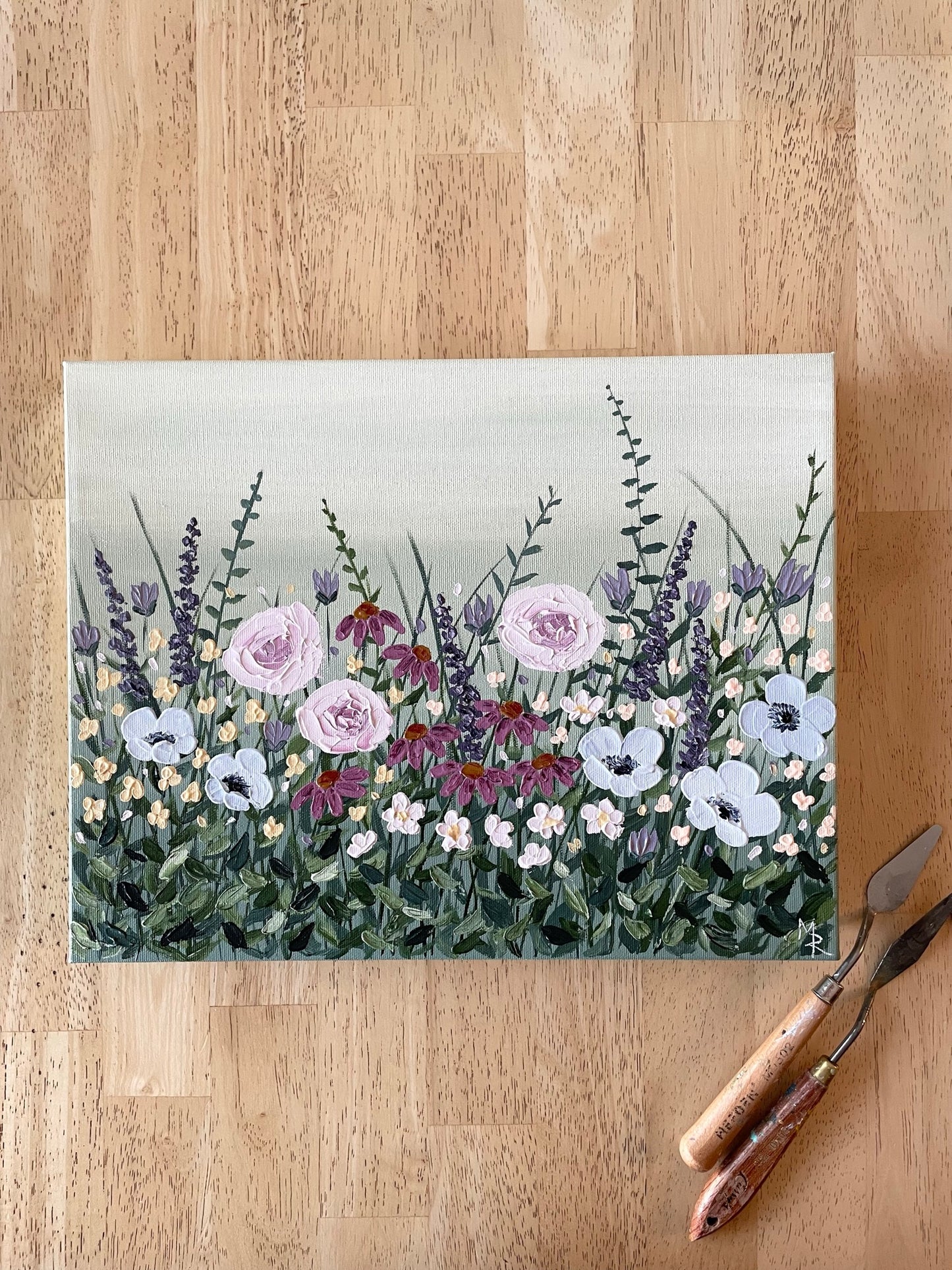 "Spring Blooms" acrylic painting