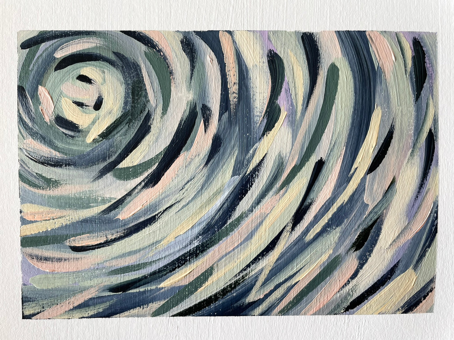 "Summer Swirls" acrylic painting