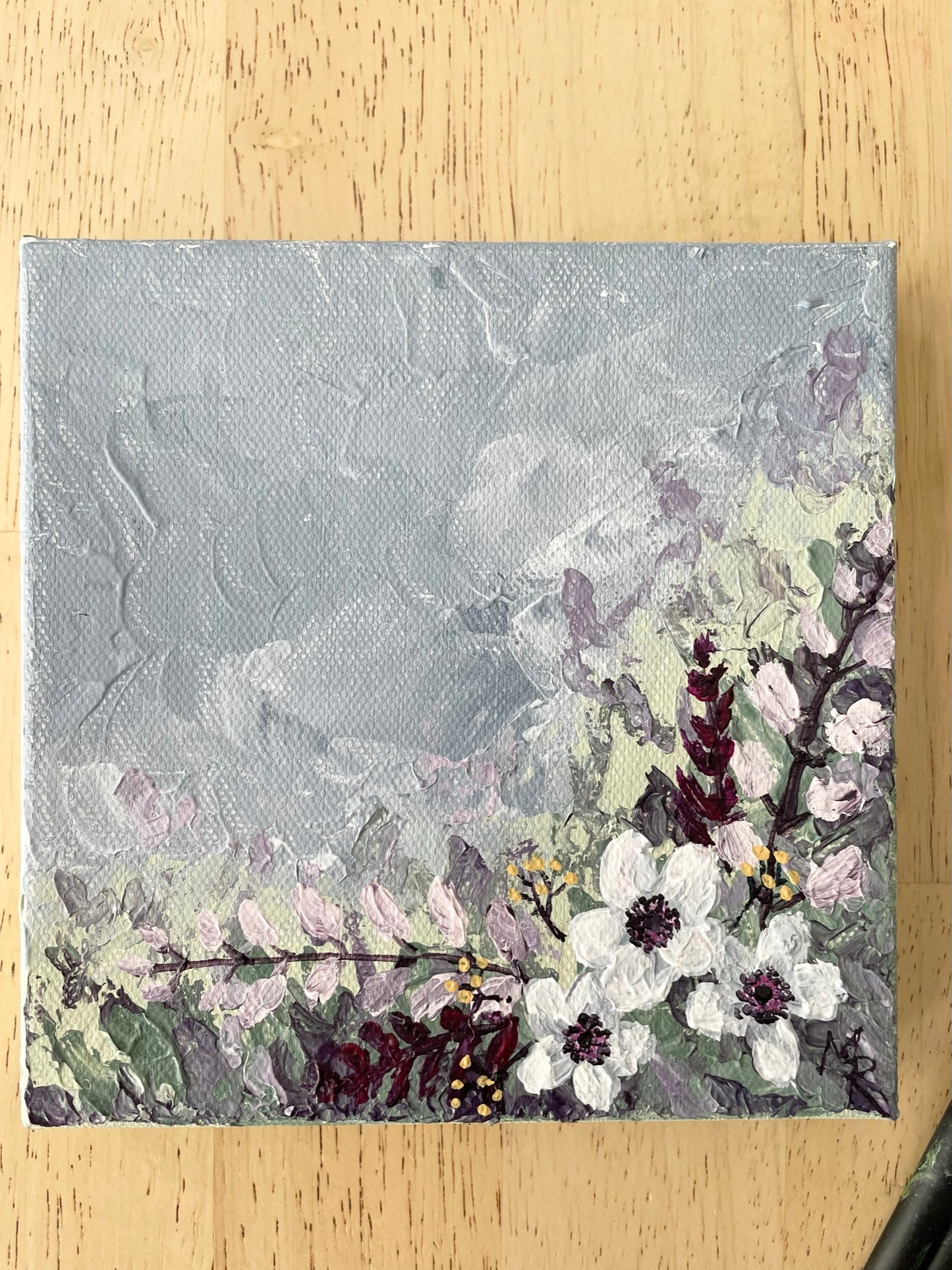 "Spring is in the Air" acrylic painting